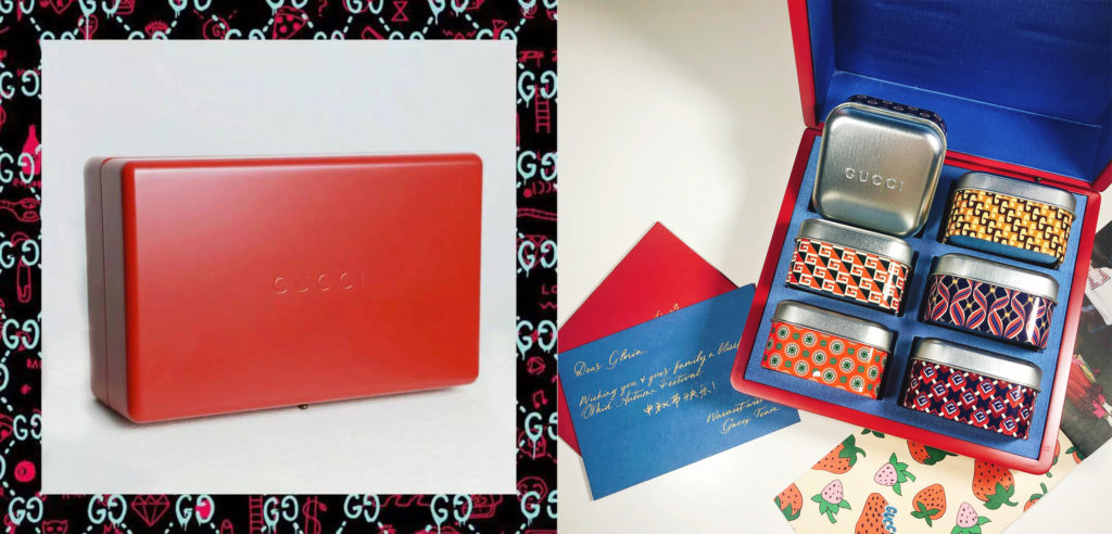 GUCCI Chinese New Year Mid Autumn Festival Mooncake Tins Red Box